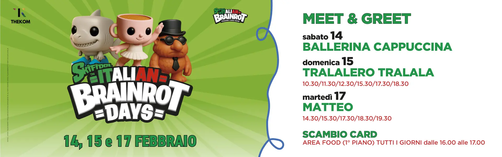 Gli Skifidol™ Italian Brainrot Days arrivano al Centro Commerciale Primavera!
